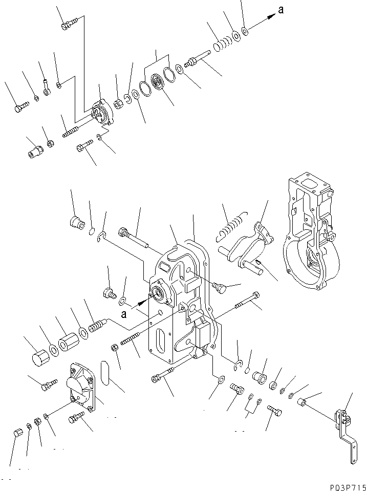 Регулятор в сборе (DK105411-1550) KOMATSU