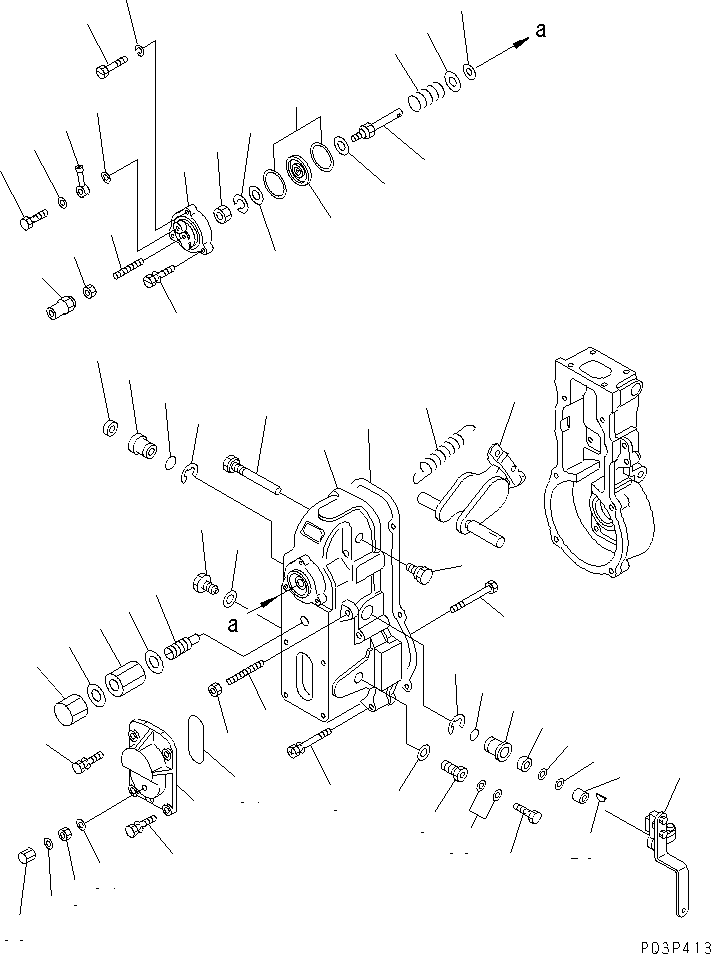 Регулятор в сборе (DK105411-1331) KOMATSU