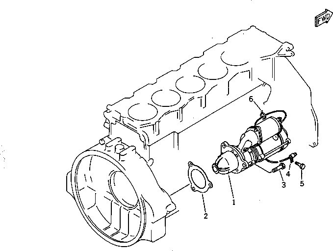 STARTING MOTOR ASS'Y,(11KW)(SEE FIG.0662) \0\600-813-3930 KOMATSU