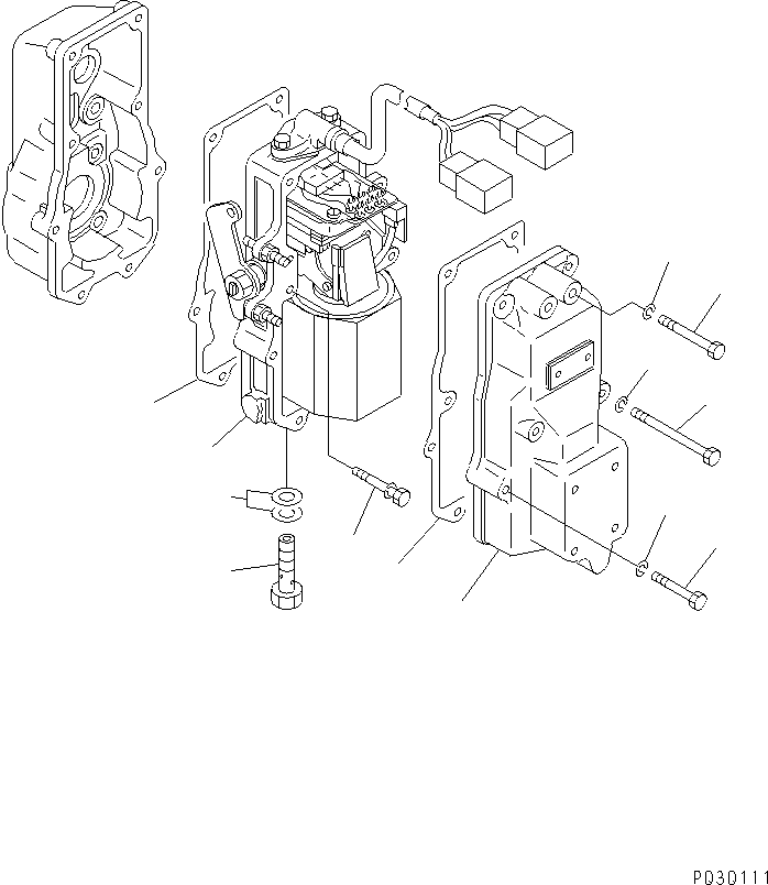 Исполнительный механизм DK159569-0521 KOMATSU