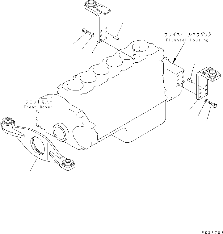 SUPPORT,FRONT 23S-01-26110 KOMATSU
