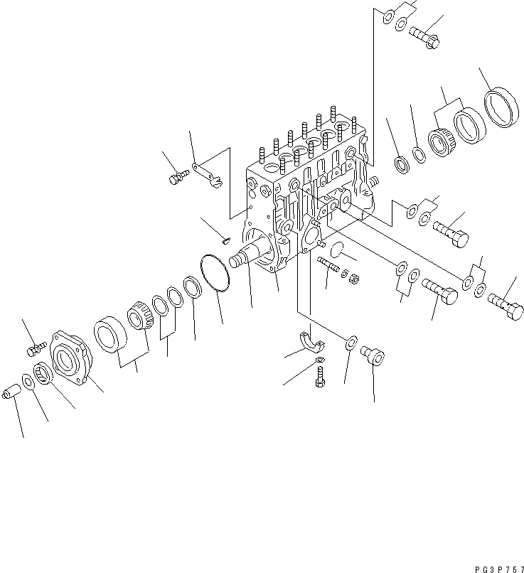 Топливный насос высокого давления в сборе 6151-71-1794 KOMATSU