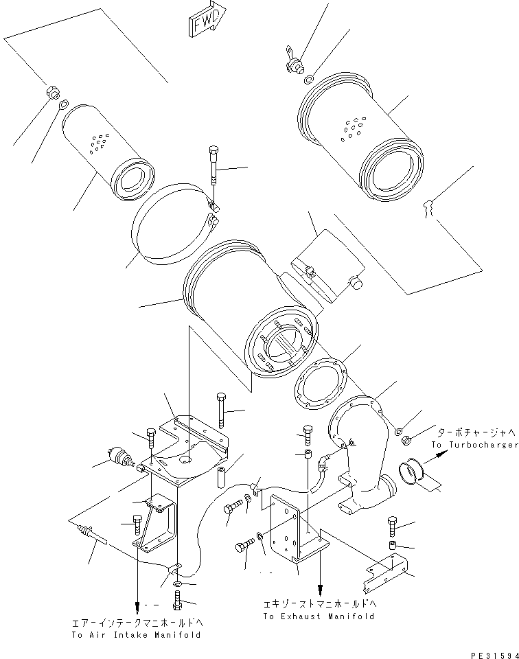 BODY,AIR CLEANER 6211-81-5810 KOMATSU