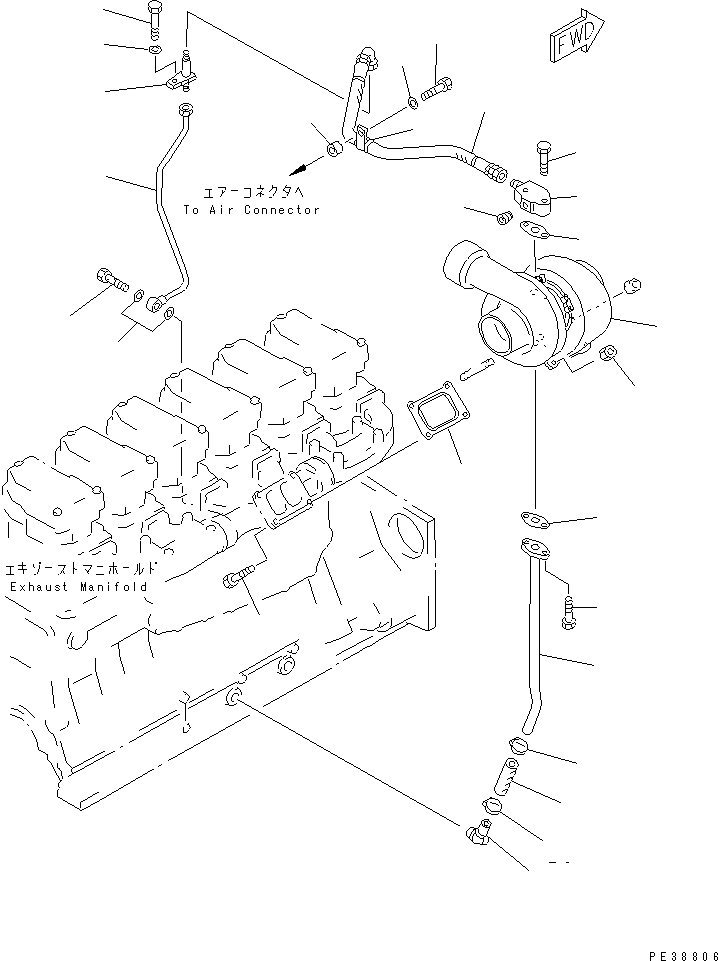 TURBOCHARGER ASS'Y \0\6505-11-6476 KOMATSU