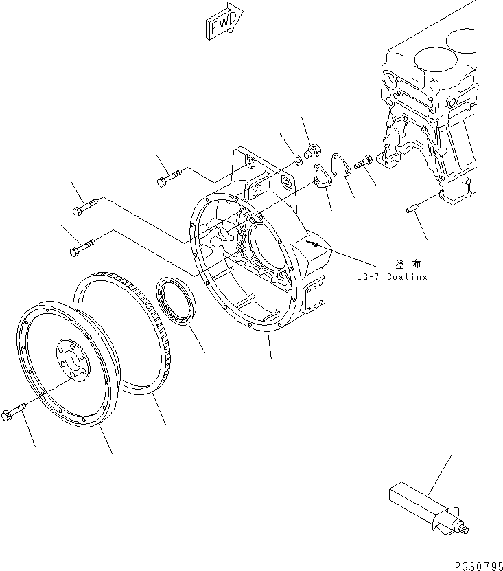 FLYWHEEL ASS'Y \0\6211-31-1300 KOMATSU