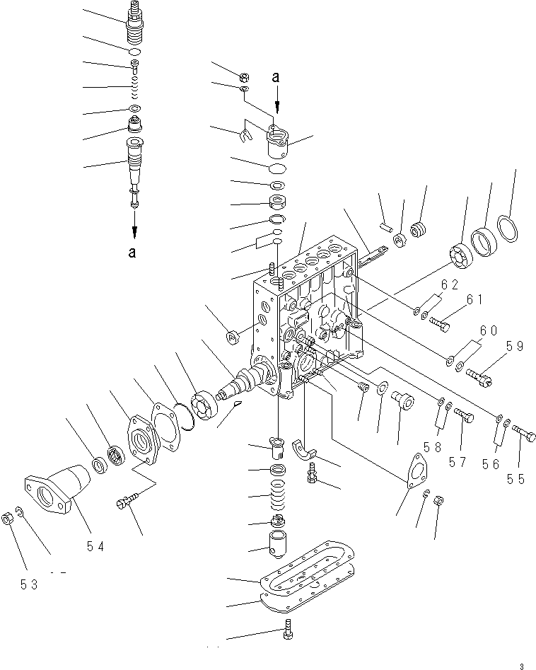 Топливный насос высокого давления в сборе 6211-71-1320 KOMATSU