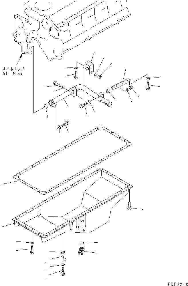 PIPE,OIL SUCTION 6211-52-6910 KOMATSU
