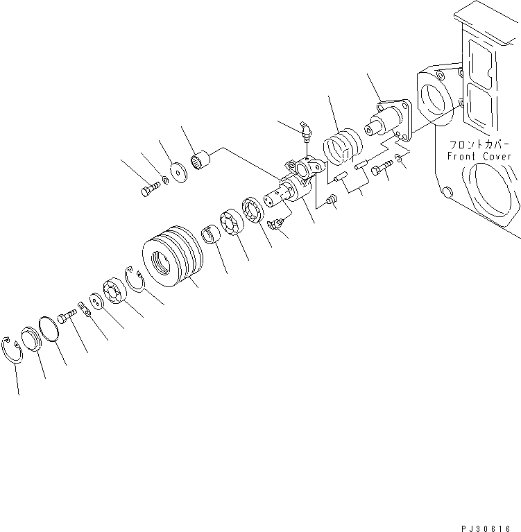 Игольчатый подшипник (\2\6685-61-4372) KOMATSU