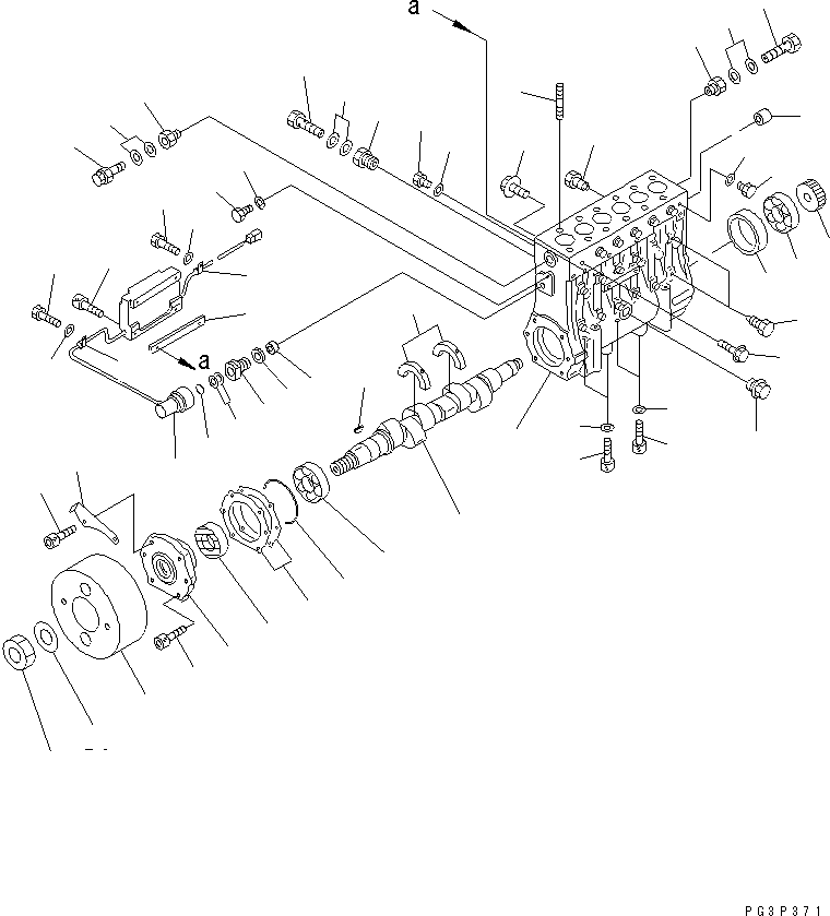 INJECTION PUMP A.,R.H. 6553-00-1210 KOMATSU