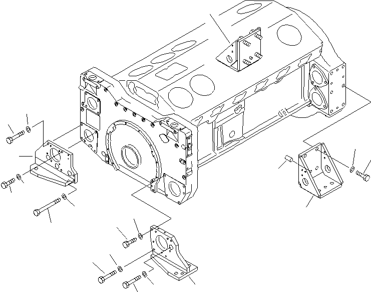 BRACKET,FRONT¤ L.H. 6215-25-3710 KOMATSU