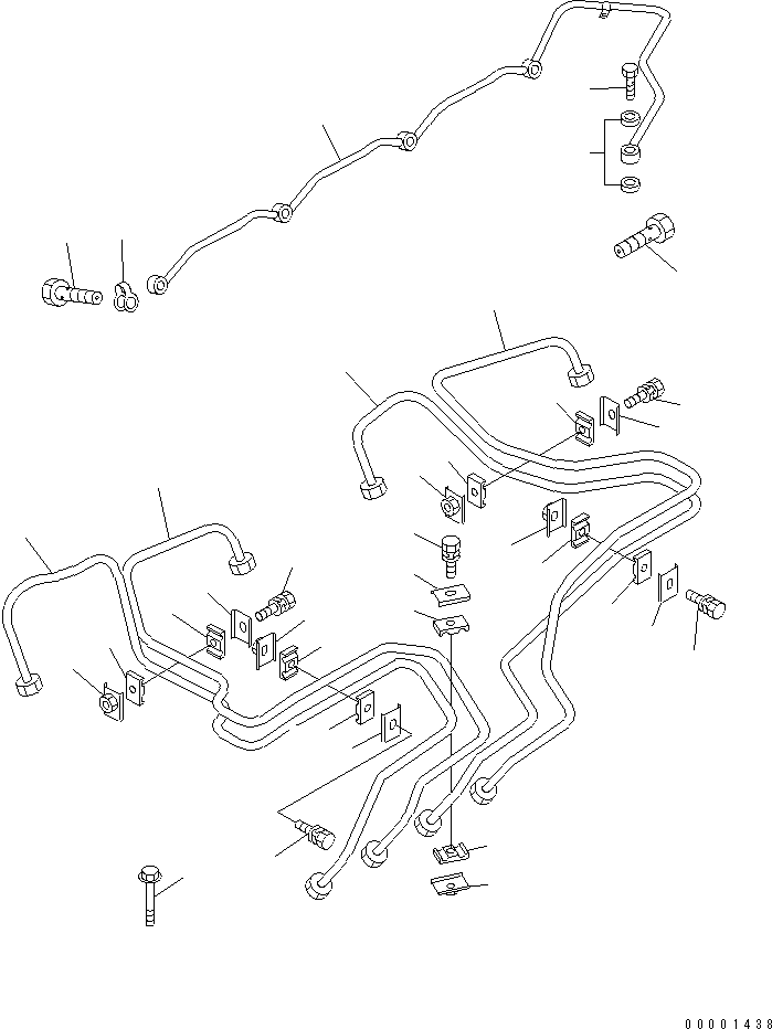 MANIFOLD,FUEL 6731-71-5540 KOMATSU