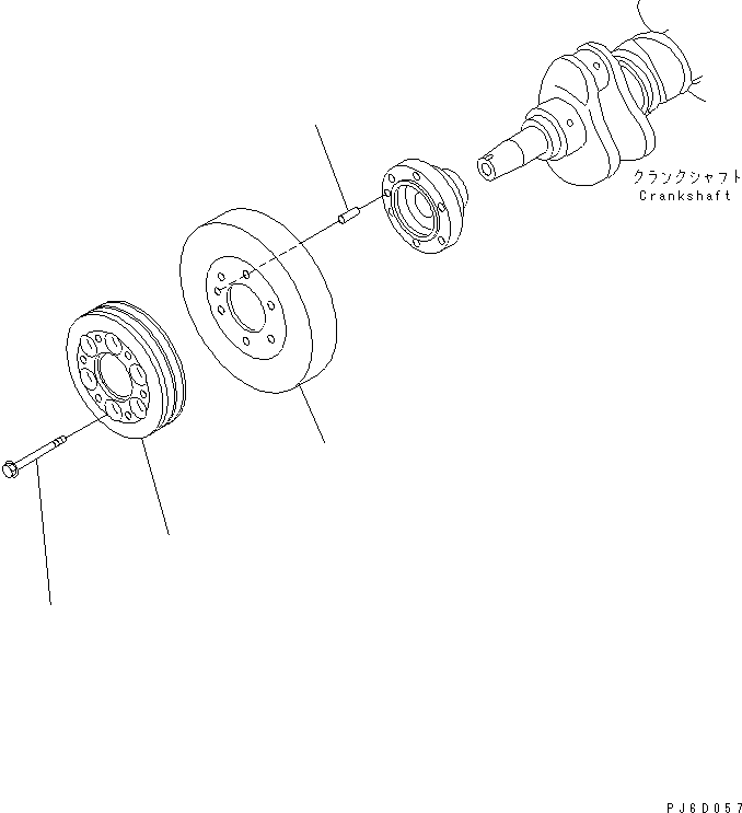 PULLEY¤NON HARDENING 6222-35-1510 KOMATSU
