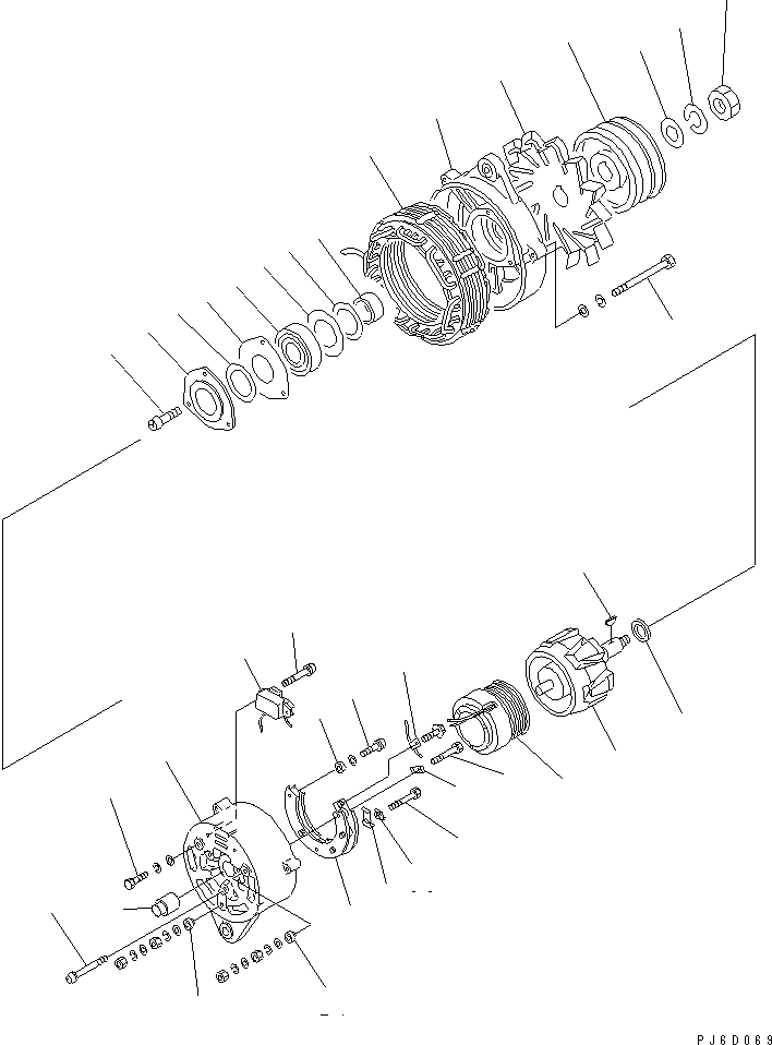 Задний кронштейн в сборе KD0-35700-0101 KOMATSU
