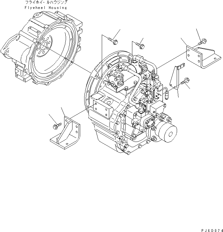 Опора правая 7700-15-8750 KOMATSU