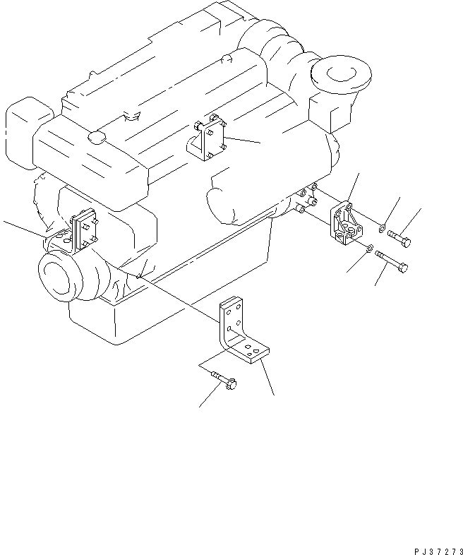 SUPPORT,FRONT¤ R.H. 6222-25-3720 KOMATSU