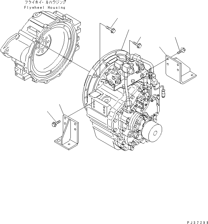 Опора правая 7700-15-8610 KOMATSU
