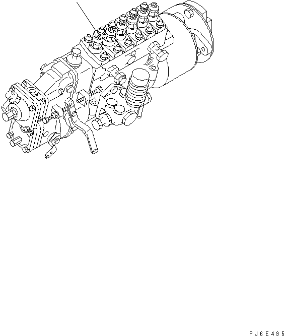 Топливный насос высокого давления в сборе (6222-75-1240) KOMATSU