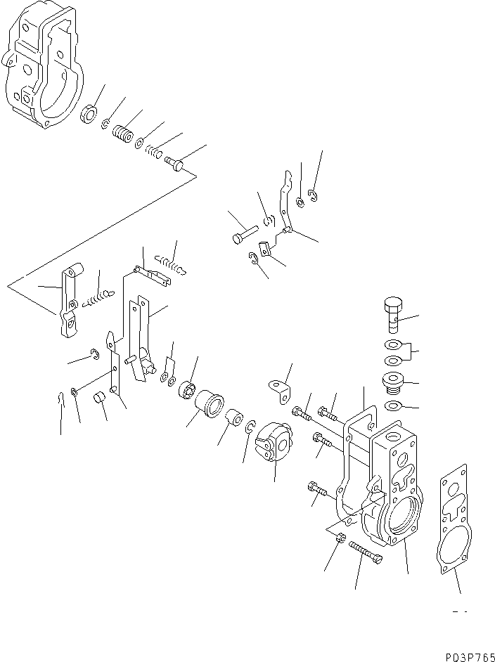 Рычаг управления ND090940-0460 KOMATSU