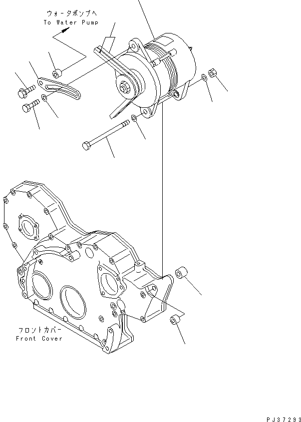 ALTERNATOR A. (35A) 600-821-7450 KOMATSU