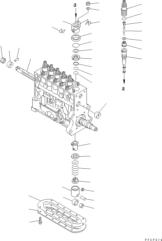 PLUNGER ASS'Y DK134150-9621 KOMATSU