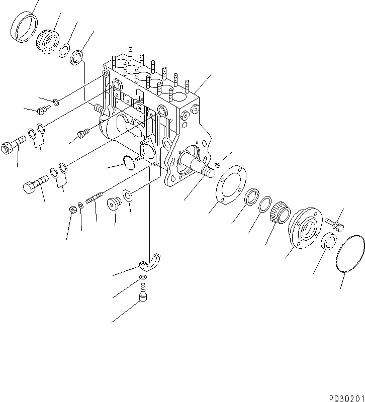 Корпус в сборе ND190100-0802 KOMATSU