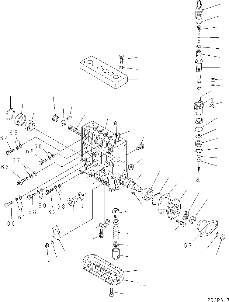 Корпус насоса DK134062-2120 KOMATSU