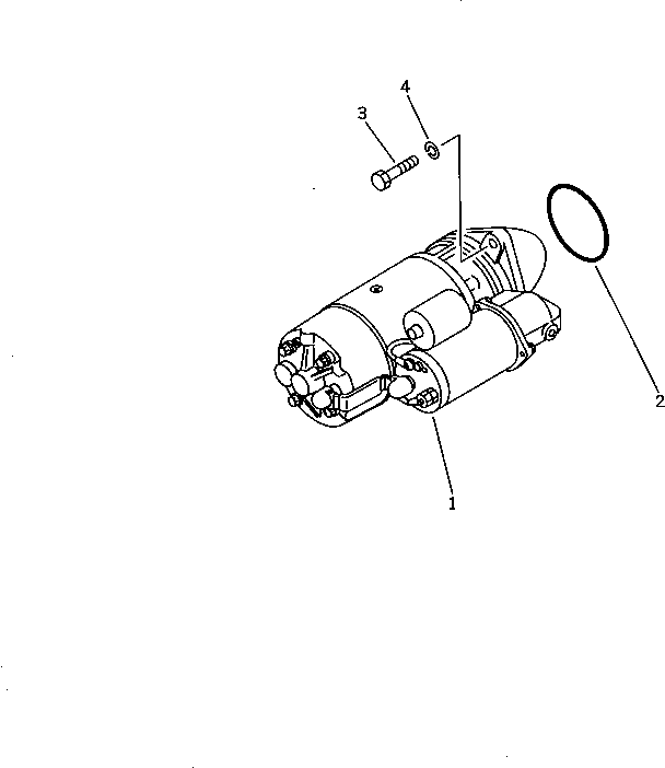 STARTING MOTOR A.,(5.5KW)(SEE FIG.0661) (600-813-4290) KOMATSU