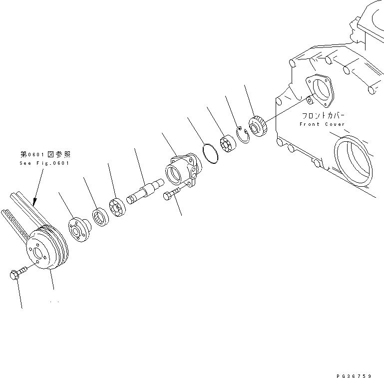 Фланец 6150-25-3440 KOMATSU