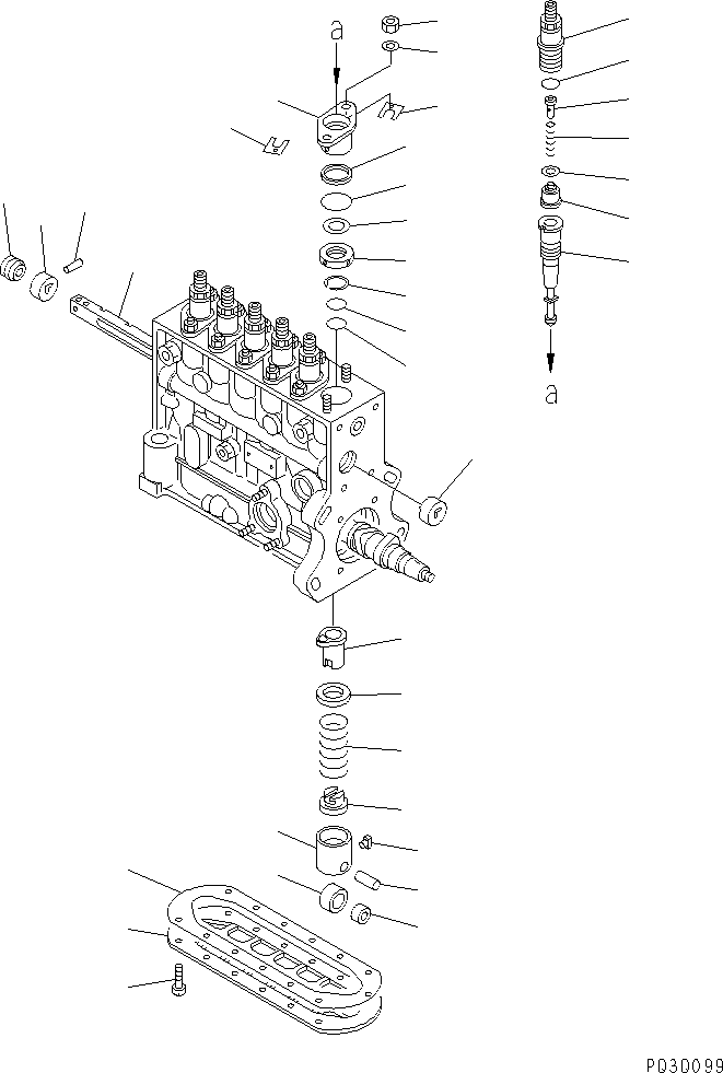 VALVE,DELIVERY DK134110-0420 KOMATSU