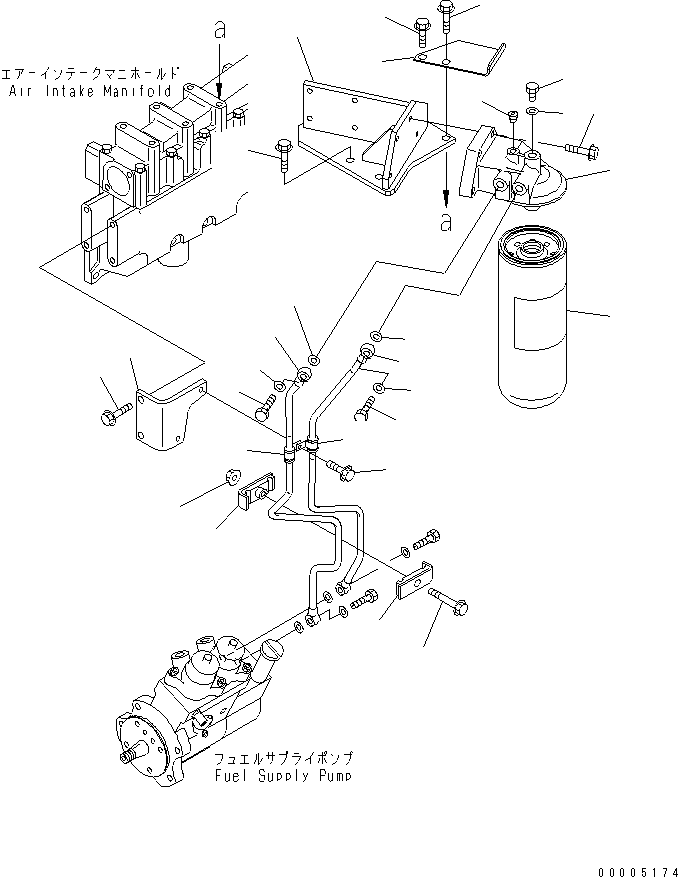 TUBE,OUTLET 6155-71-5541 KOMATSU