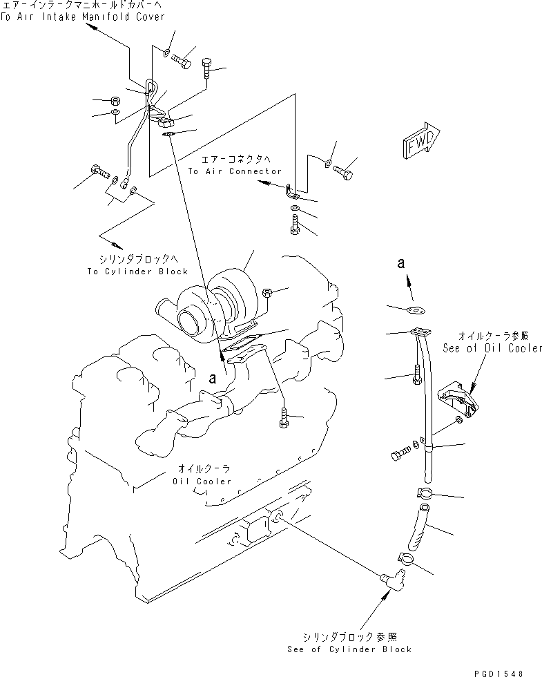 TURBOCHARGER ASS'Y,(SEE FIG.A1530-B3F4) (\0\6152-82-8310) KOMATSU