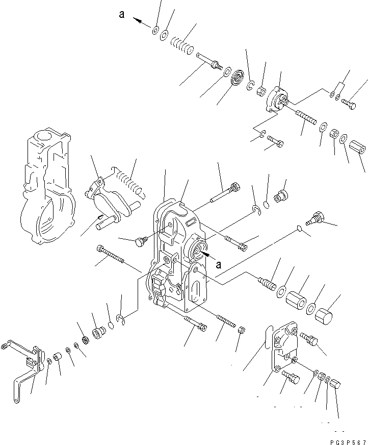 Регулятор в сборе (DK105407-3261) KOMATSU
