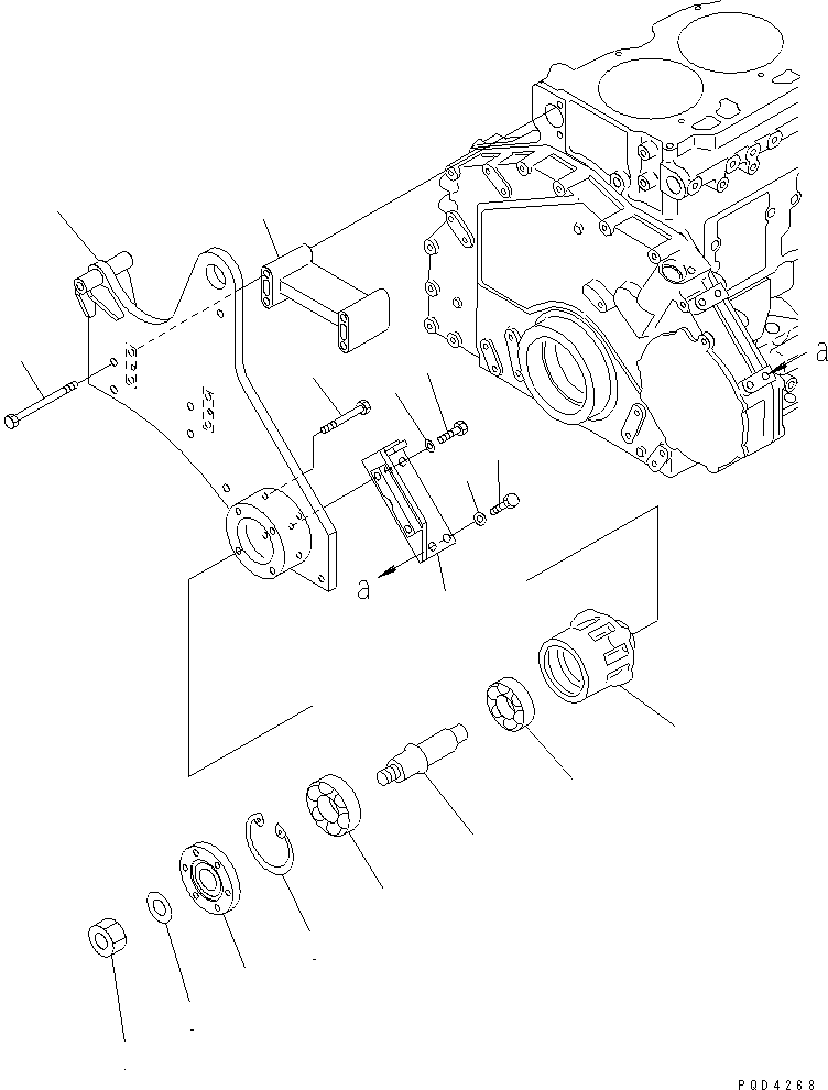 Кронштейн 6152-62-3580 KOMATSU