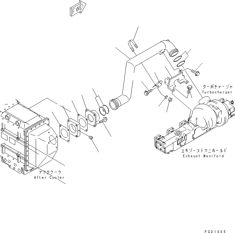 Прокладка 6212-15-4560 KOMATSU