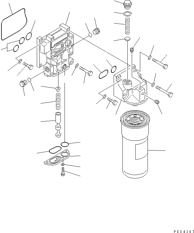 ADAPTER ASS'Y,OIL FILTER 6212-56-5500 KOMATSU