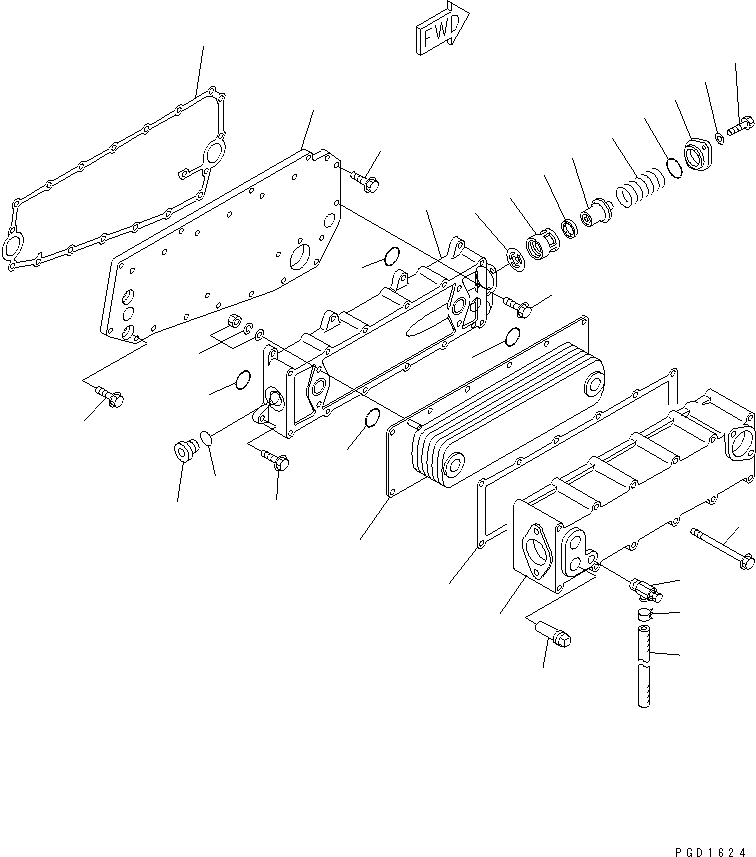Прокладка 6212-66-2140 KOMATSU