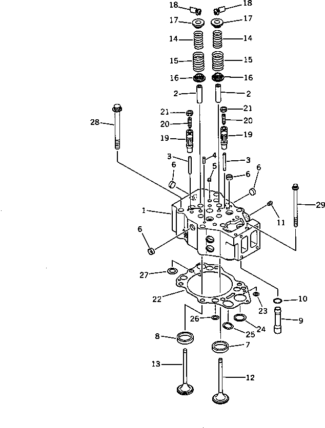 Впускной клапан 6212-45-4130 KOMATSU
