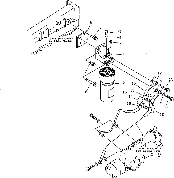 HOSE,OUTLET 6212-75-5310 KOMATSU