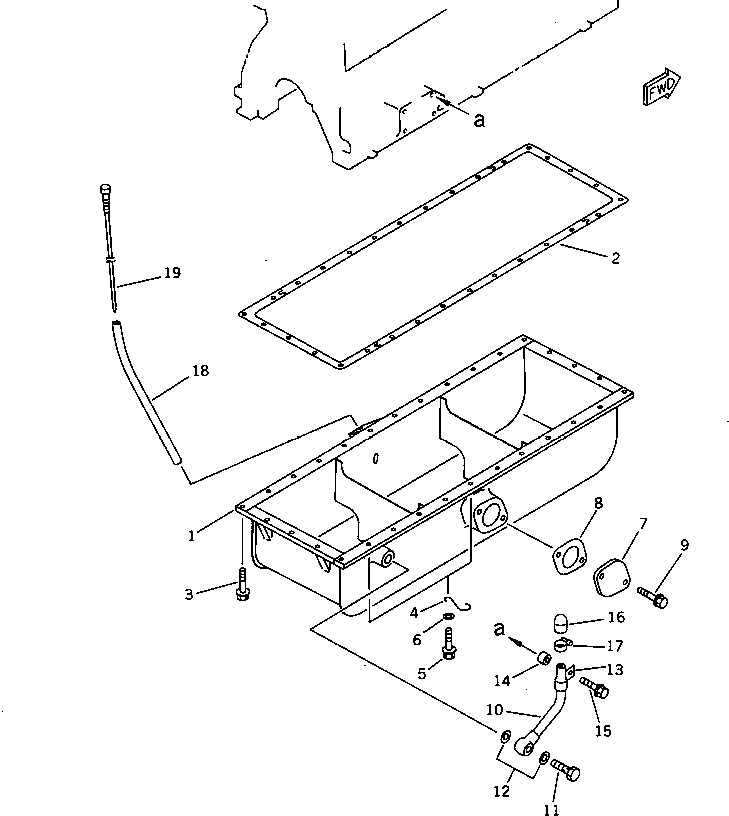 PIPE,OIL DRAIN 6206-55-9910 KOMATSU