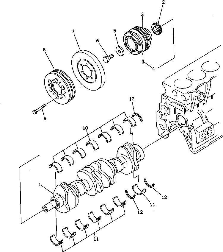 PULLEY¤NON HARDENING 6207-35-1990 KOMATSU