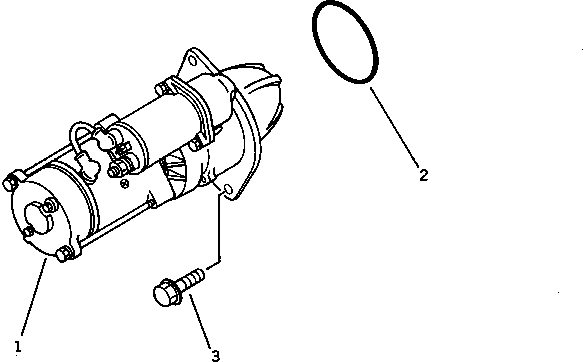 STARTING MOTOR A.,(2.8KW) (SEE FIG.0661) (600-813-4190) KOMATSU