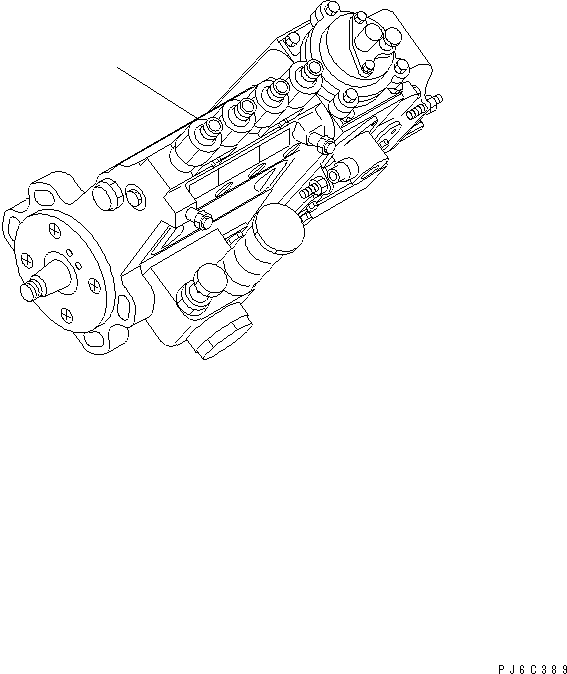 Топливный насос высокого давления в сборе (6737-71-1220) KOMATSU