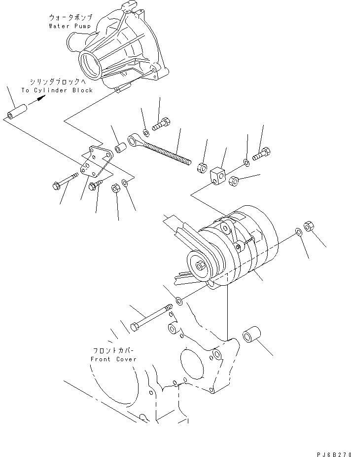 Комплект клиновых ремней \0\04121-22269 KOMATSU