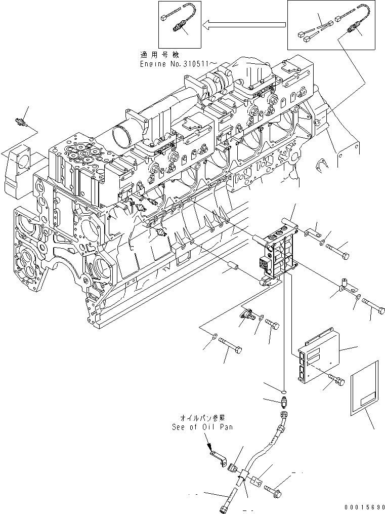 CONTROLLER ASS'Y 6560-61-1211 KOMATSU