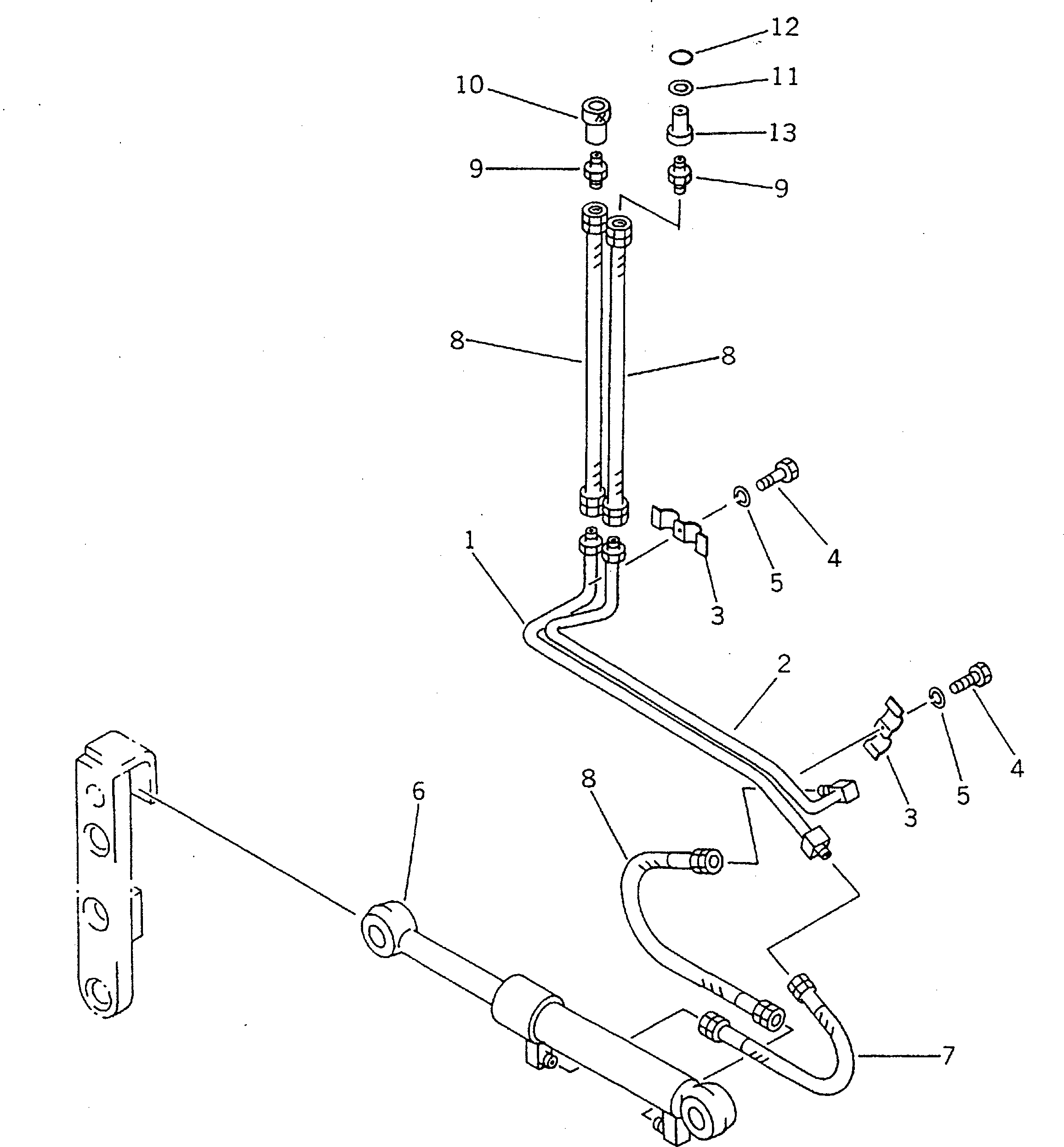 CYLINDER ASS'Y,(SEE FIG.7301) (707-00-09010) KOMATSU