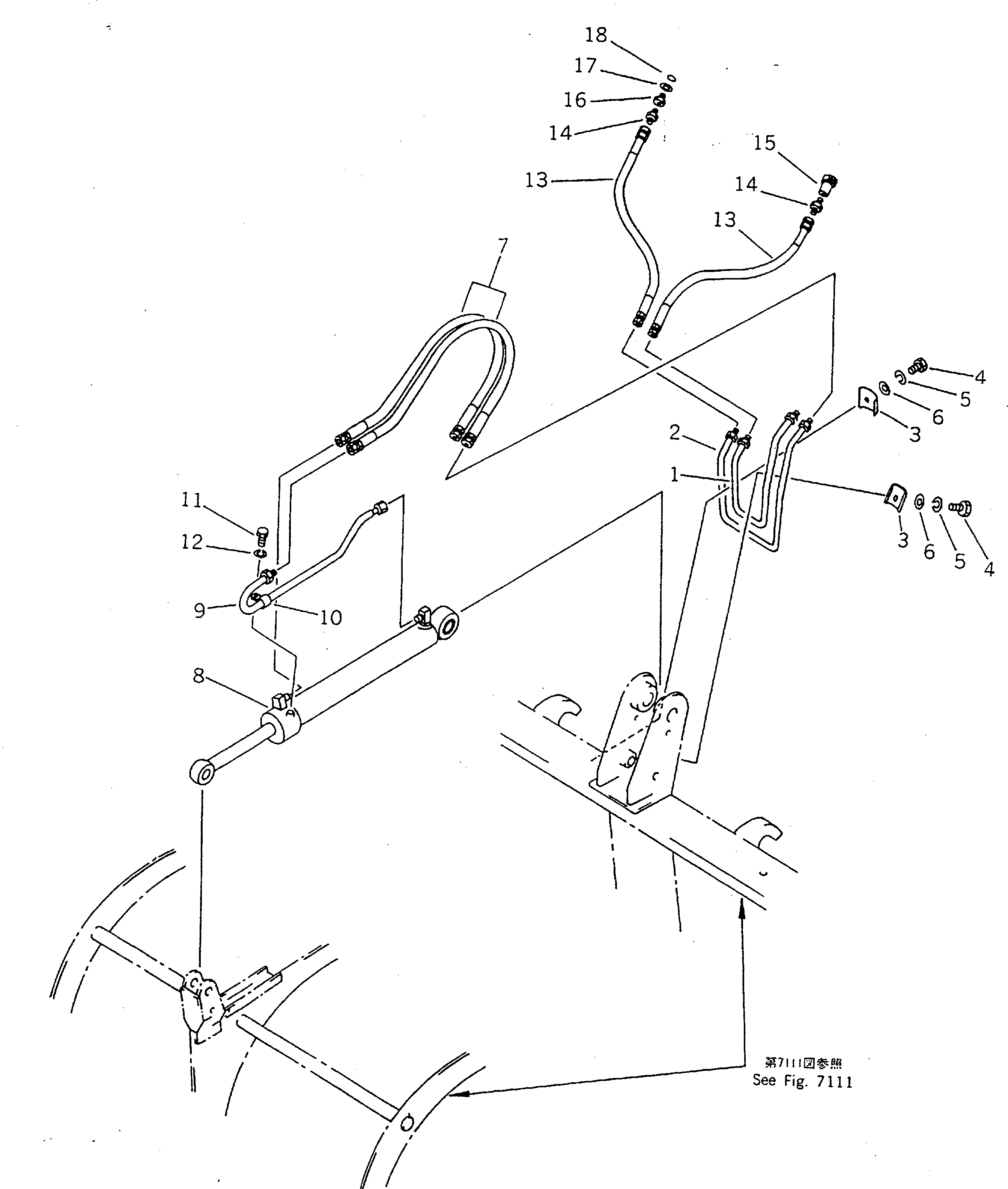 FORK ASS'Y (FF7829-13100) KOMATSU