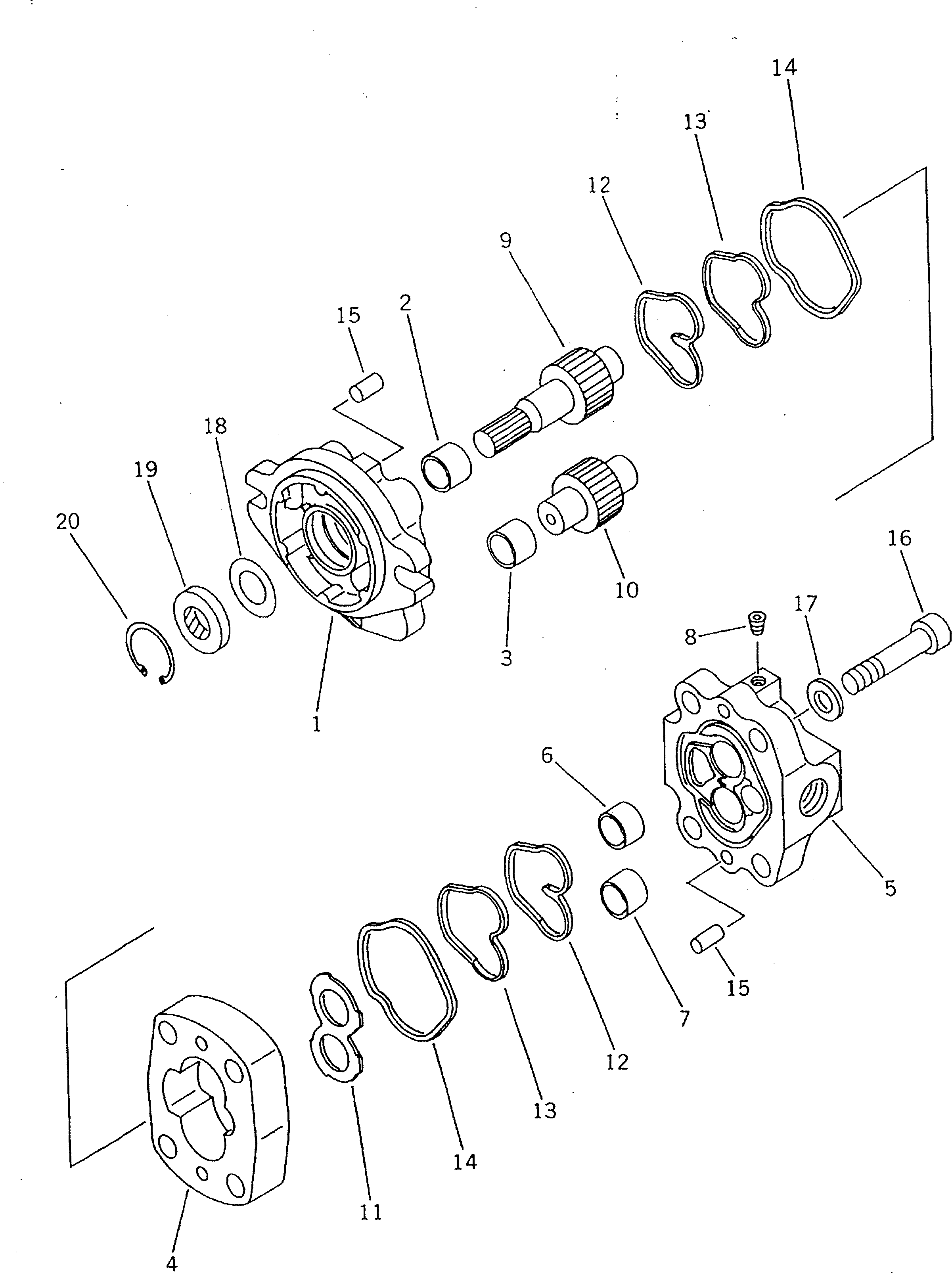 PUMP ASS'Y (SBR12) 705-41-01070 KOMATSU