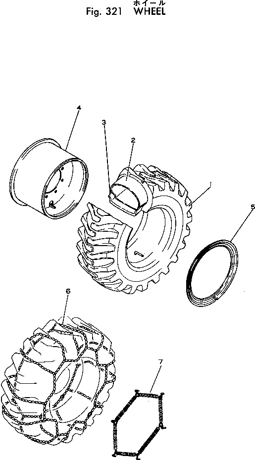 WHEEL ASS'Y,R.H. FF7810-30101 KOMATSU