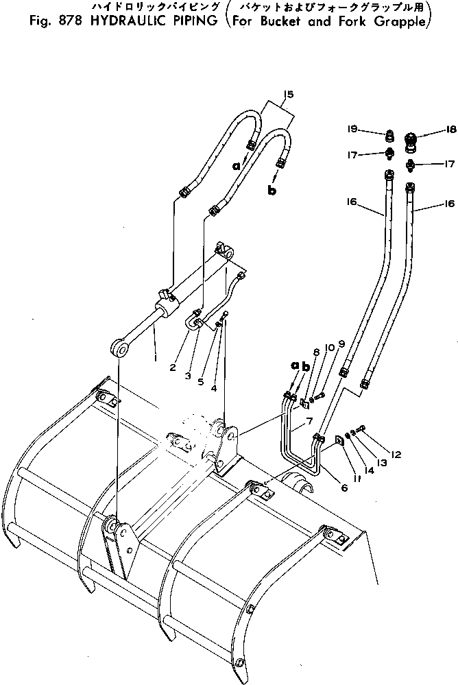 FORK GRAPPLE ASS'Y (FF7819-13100) KOMATSU