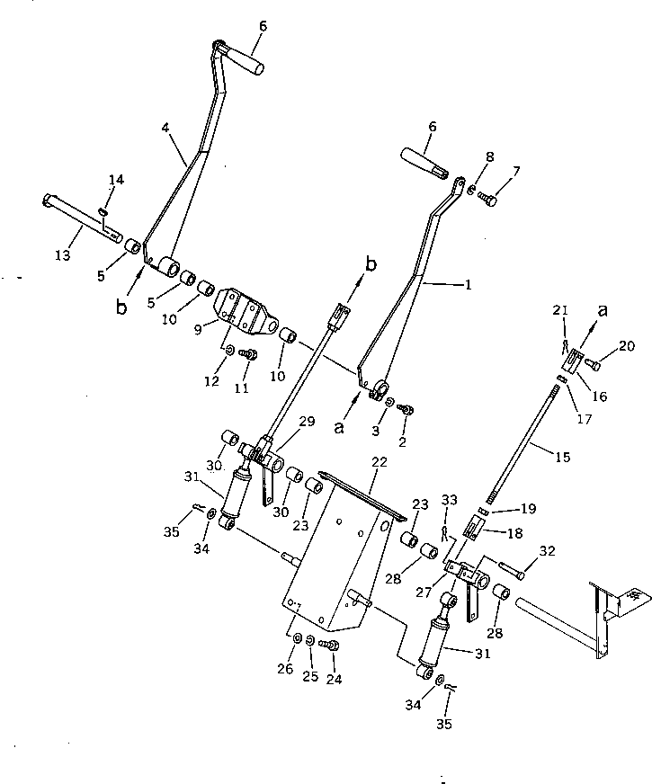 LEVER ASS'Y,L.H. FF7814-40500 KOMATSU